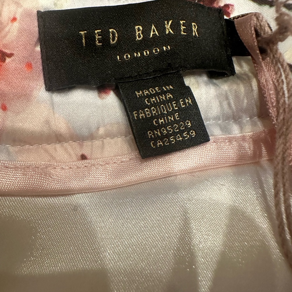 Ted Baker London new with tags Floral full Circle Skirt and White Top Set - Picture 2 of 16